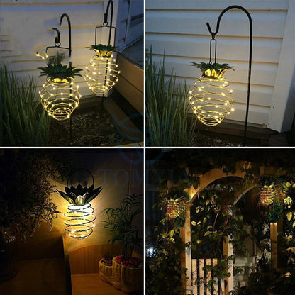 Solar Pineapple Path Lights: Waterproof Elegance for Your Outdoor Oasis