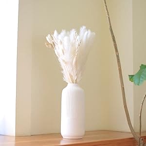 White Ceramic Vase for Flowers