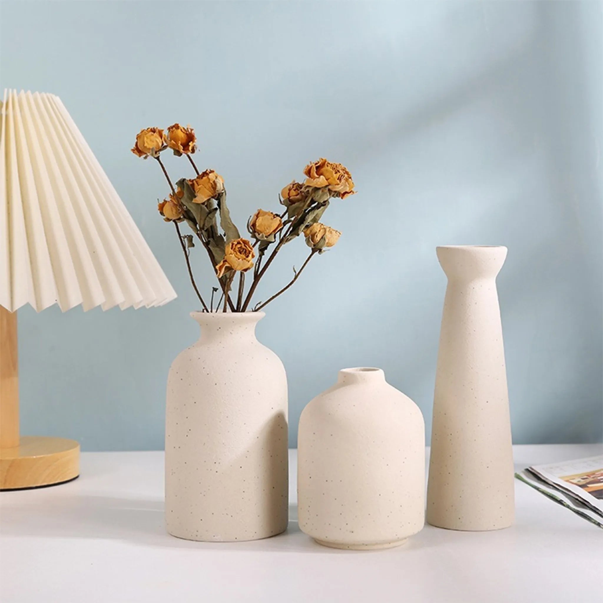 Rustic Flower Vases - Set of 3