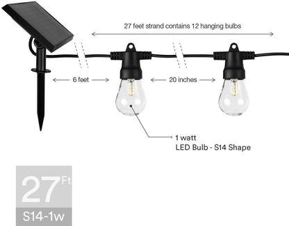 Solar X: Outdoor LED String Lights