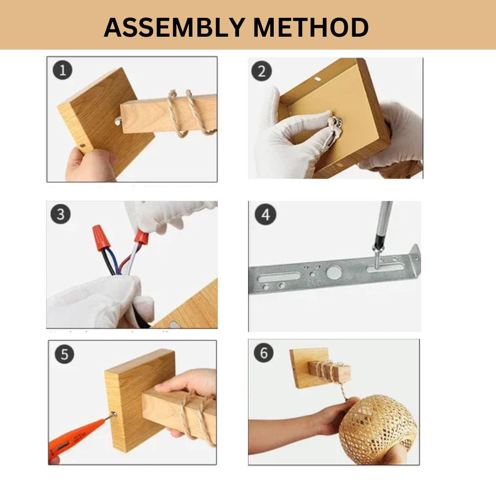 Hand-Woven Bamboo Wall Lamp