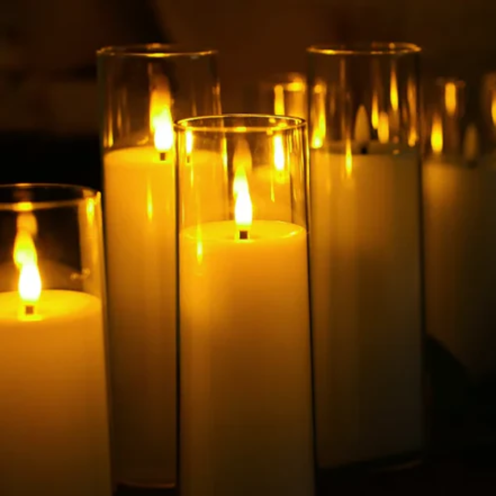 Led Flameless Candles - Pack of 9