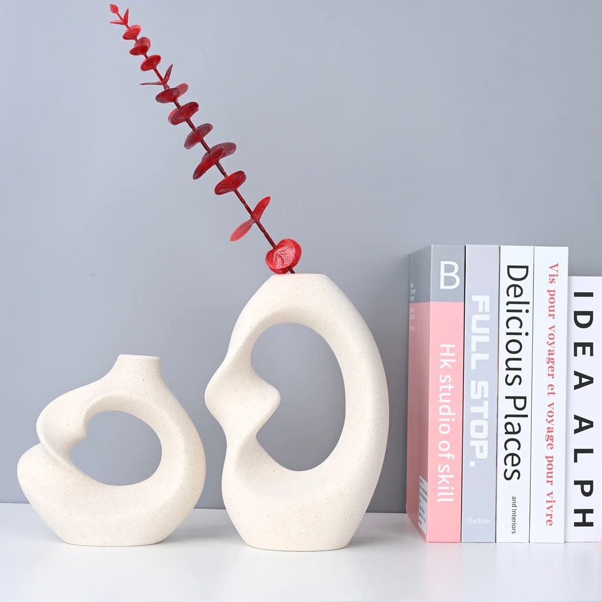 Handmade Ceramic Table Vase - Set of 2