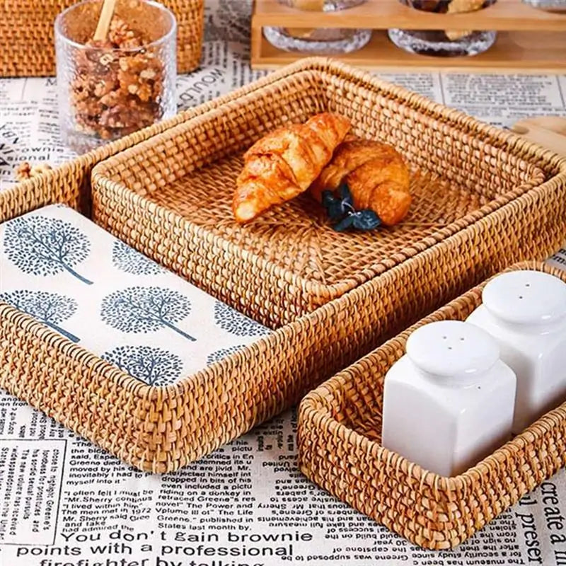 rattan storage basket