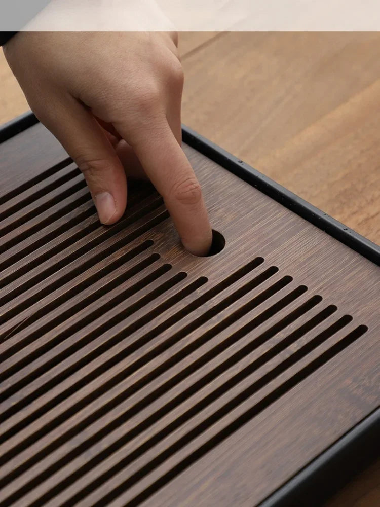 Portable Bamboo Tea Tray