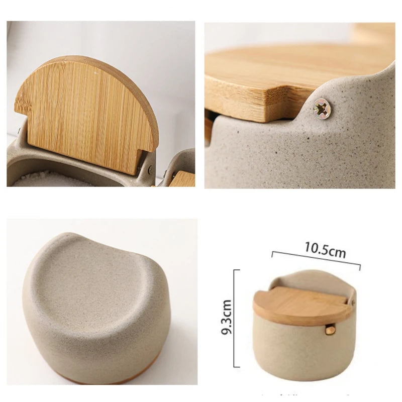 Ceramic Seasoning Jar with Lid
