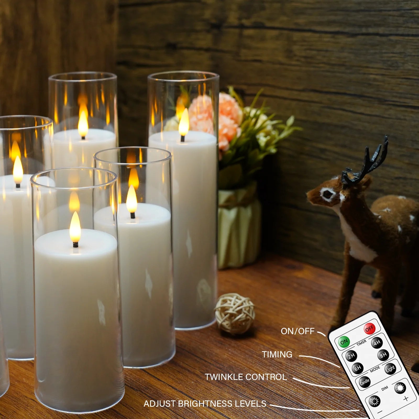 Led Flameless Candles - Pack of 9
