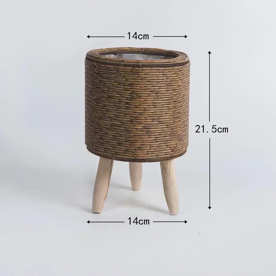 Handmade Rattan Flower Pot