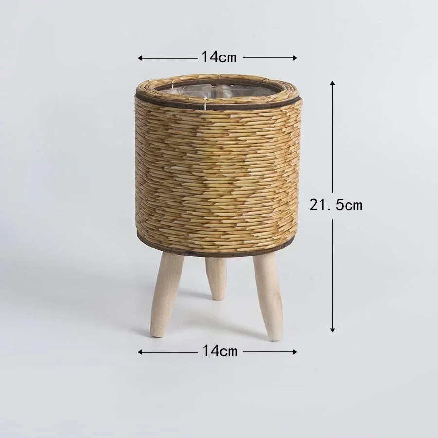 Handmade Rattan Flower Pot