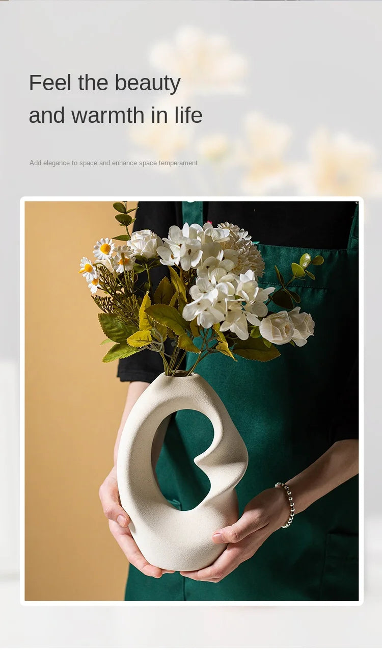 Handmade Ceramic Table Vase - Set of 2