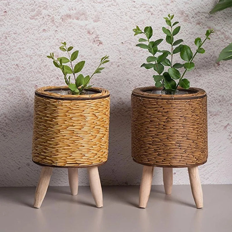 Handmade Rattan Flower Pot