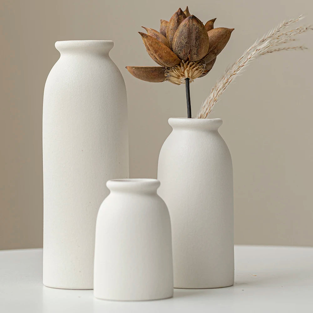 Rustic Boho Flower Vase - Set of 3