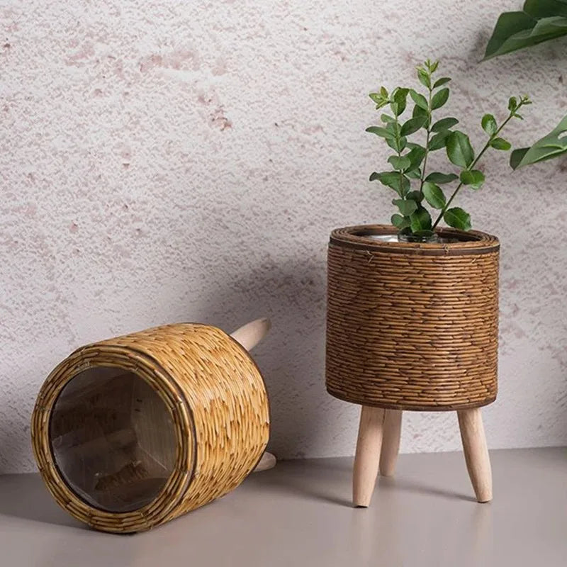 Handmade Rattan Flower Pot
