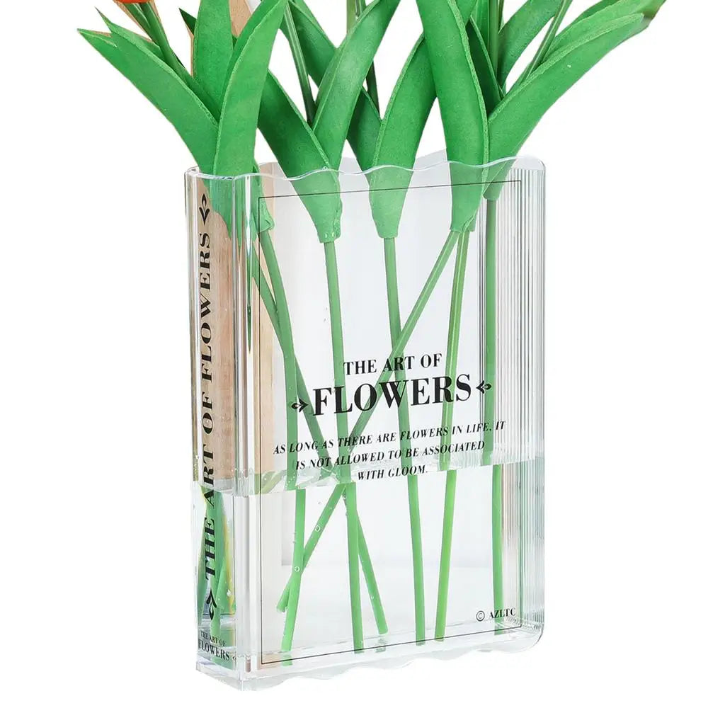 Clear Acrylic Book Vase