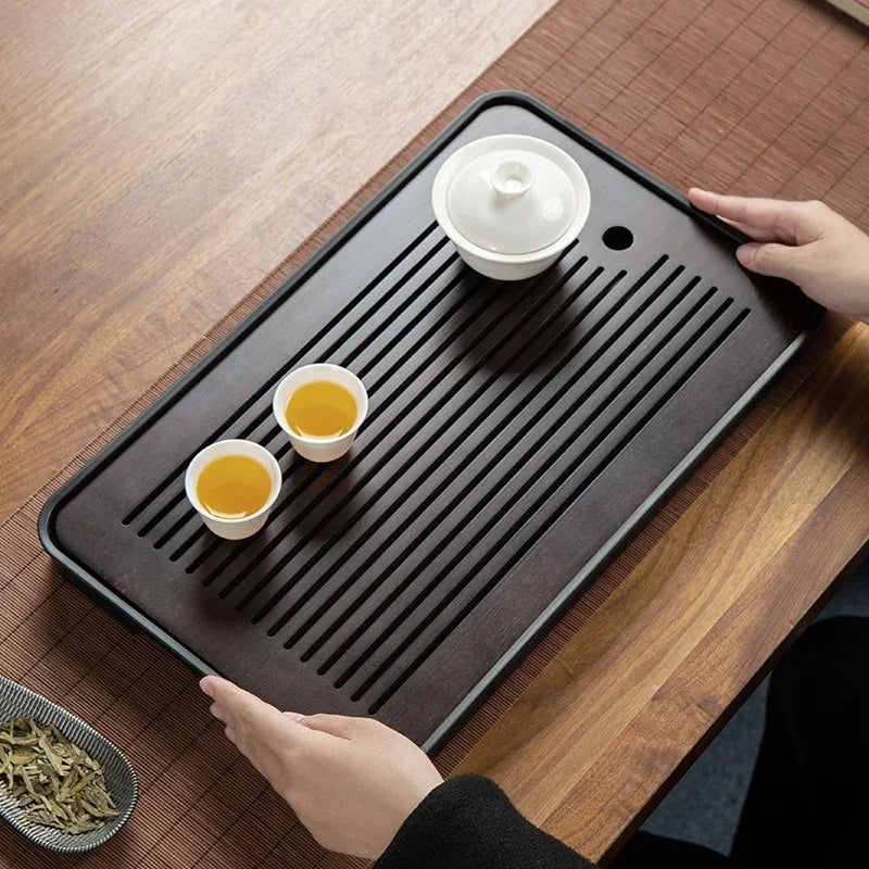 Portable Bamboo Tea Tray
