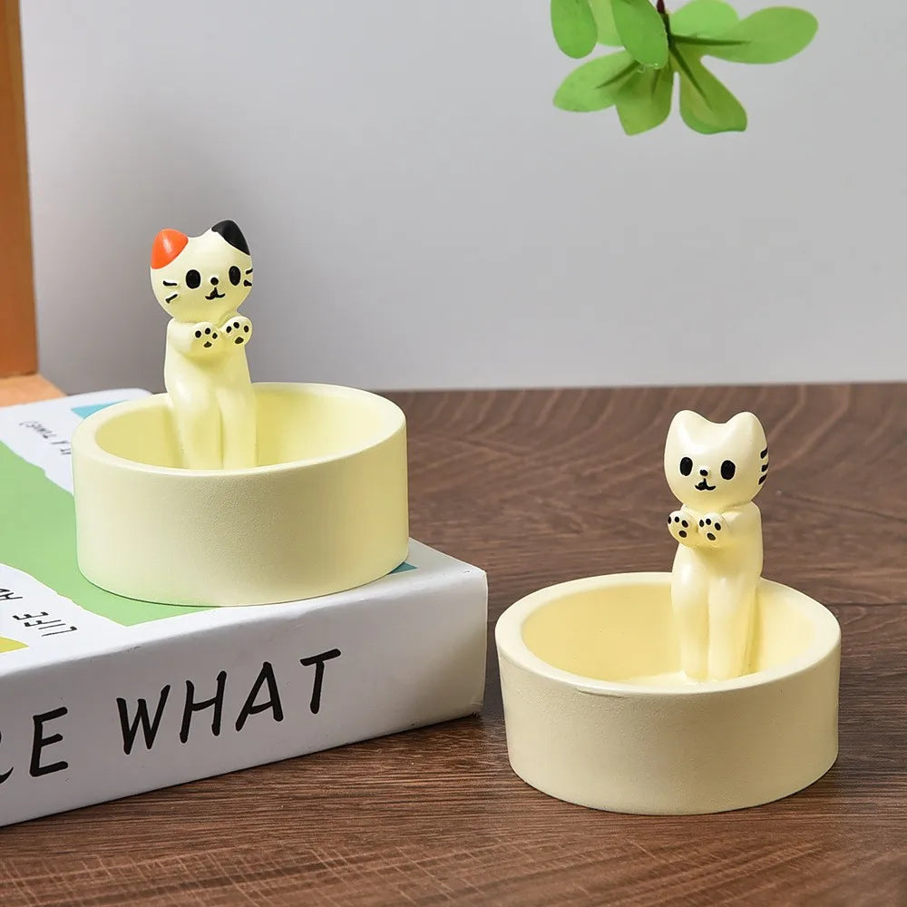 Cute Kitten Candle Holder