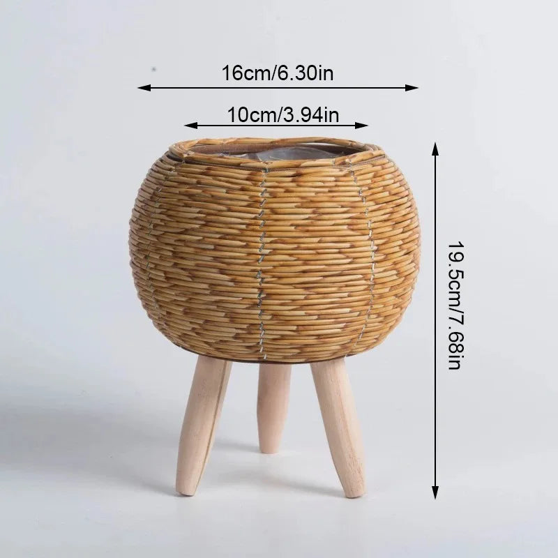 Handmade Rattan Flower Pot