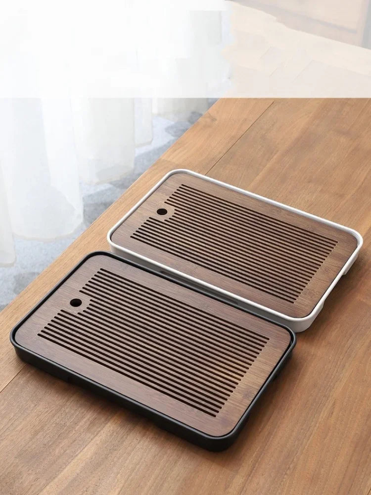 Portable Bamboo Tea Tray