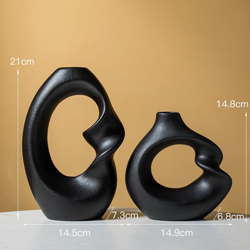 Handmade Ceramic Table Vase - Set of 2