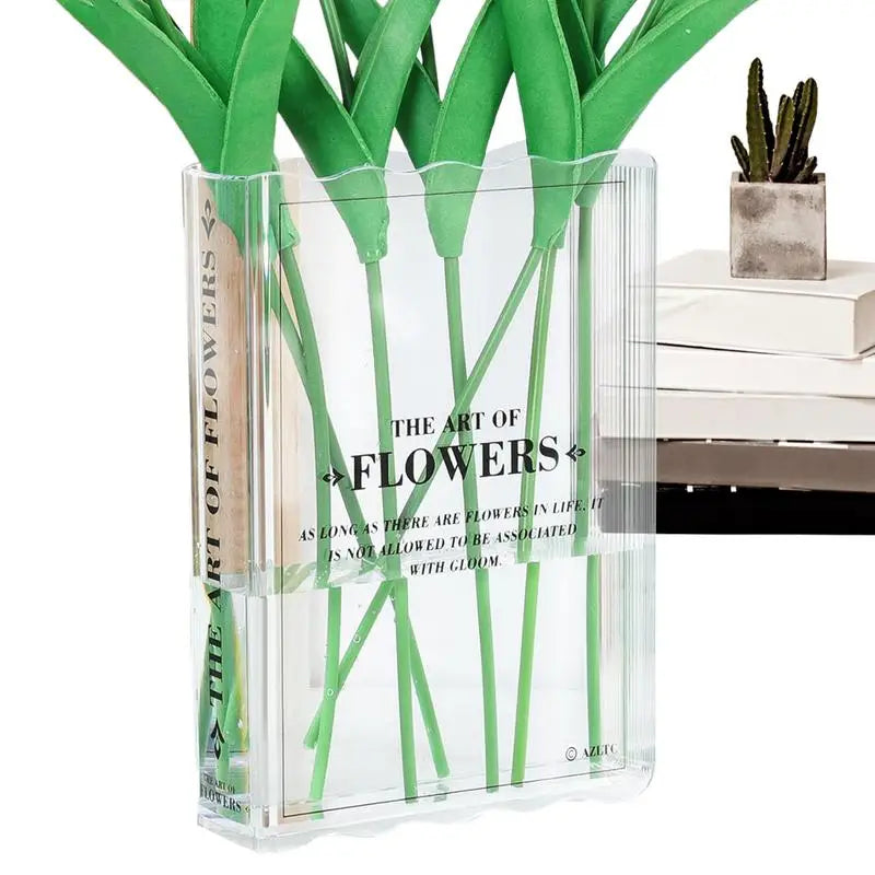 Clear Acrylic Book Vase