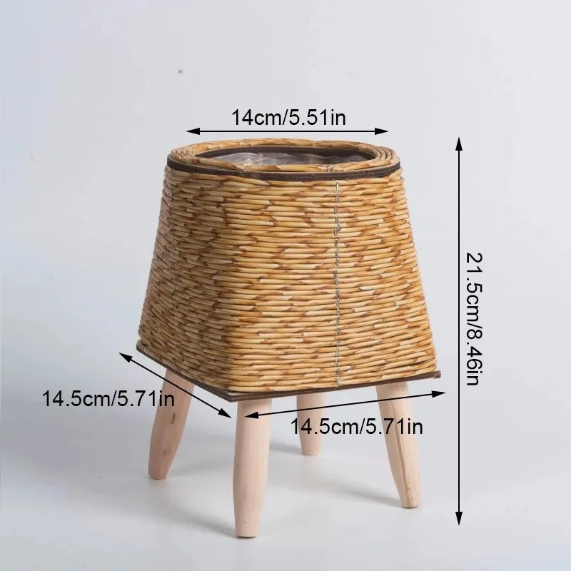 Handmade Rattan Flower Pot