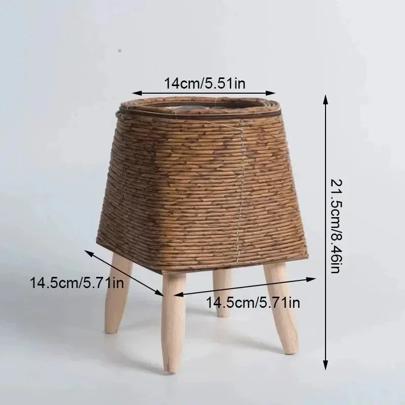 Handmade Rattan Flower Pot