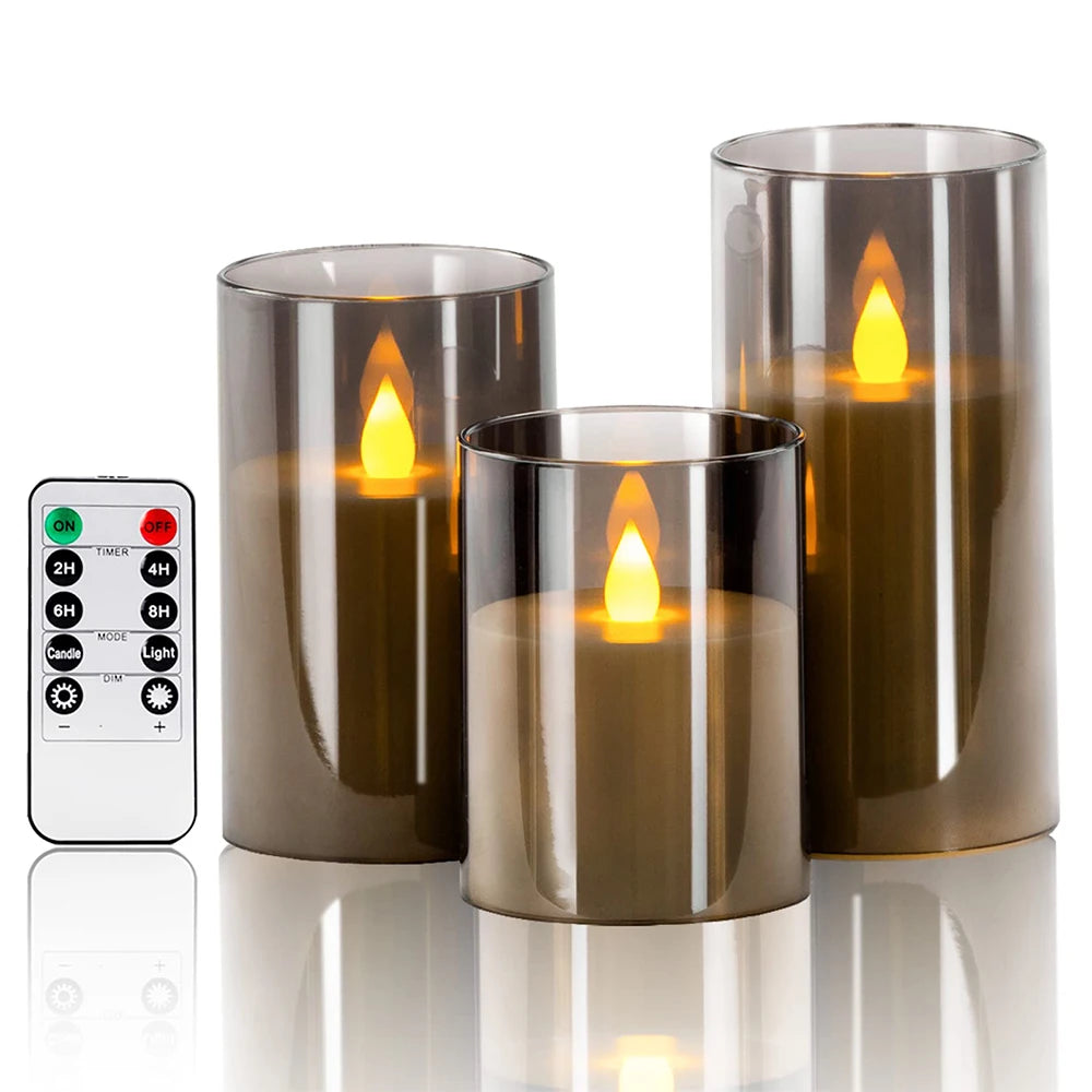 LED Flameless Candle Set of 3