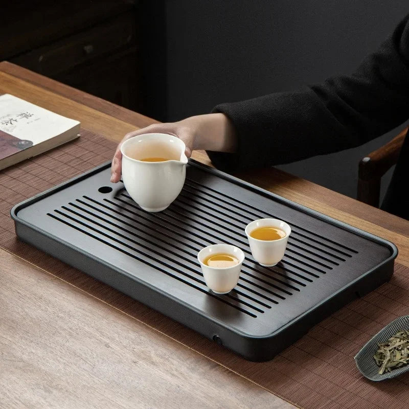 Portable Bamboo Tea Tray
