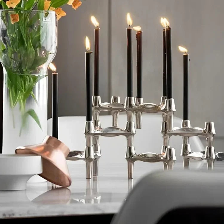 Molecular Metal Candle Holder