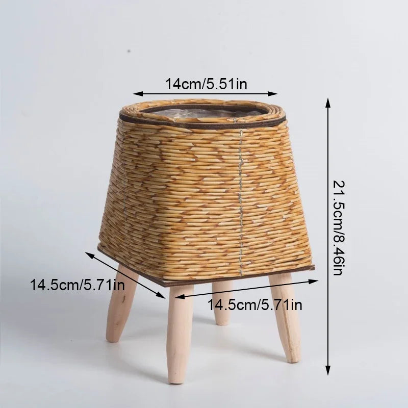 Nordic Rattan Flower Pot