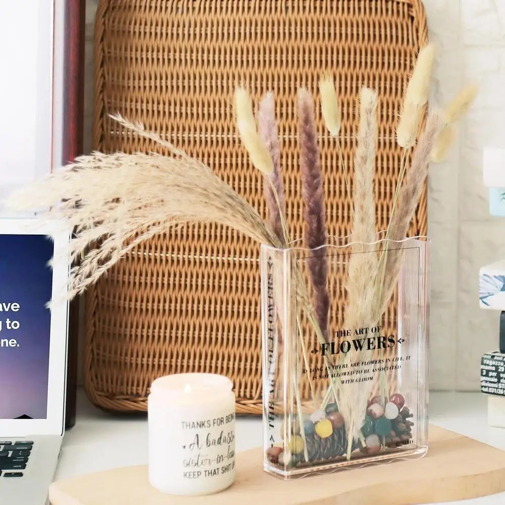 Clear Acrylic Book Vase