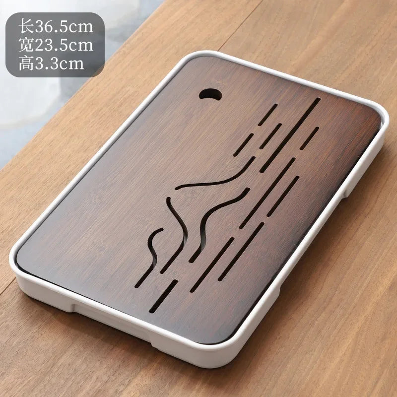 Portable Bamboo Tea Tray
