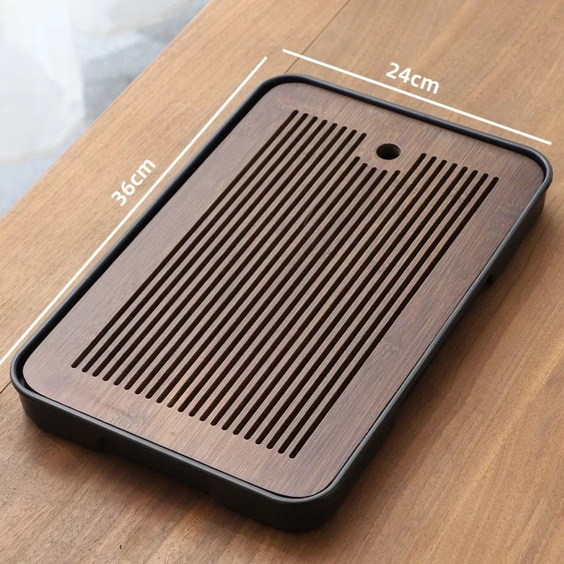 Portable Bamboo Tea Tray