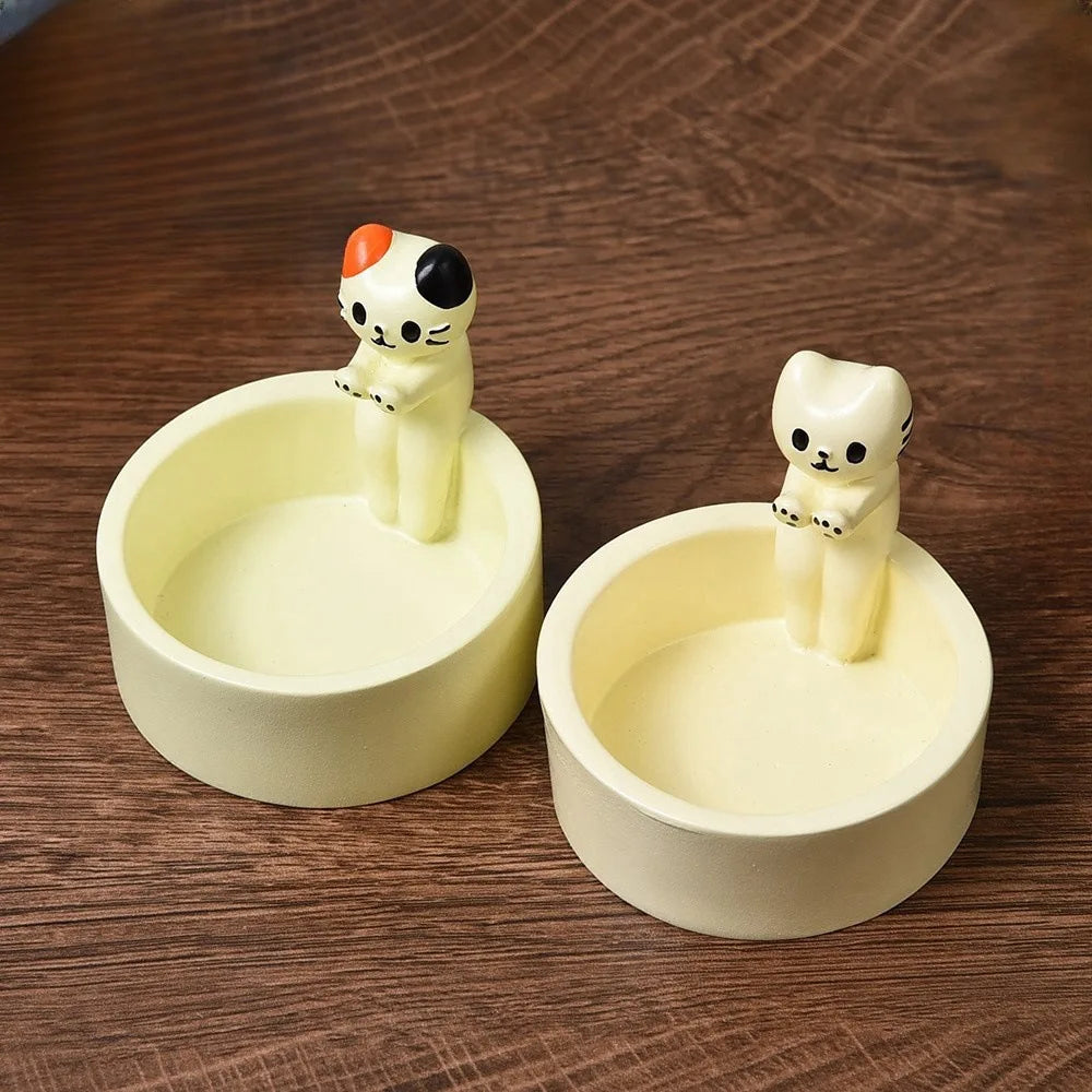 Cute Kitten Candle Holder