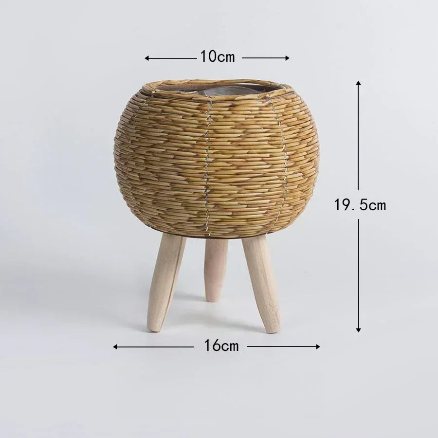 Handmade Rattan Flower Pot
