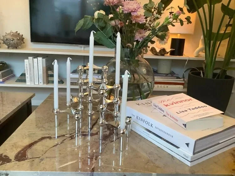 Molecular Metal Candle Holder