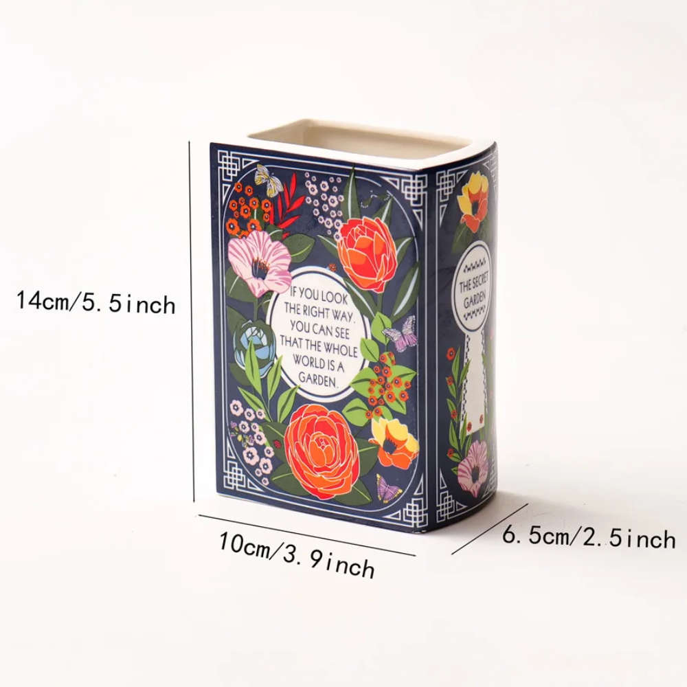 Ceramic Book Vase