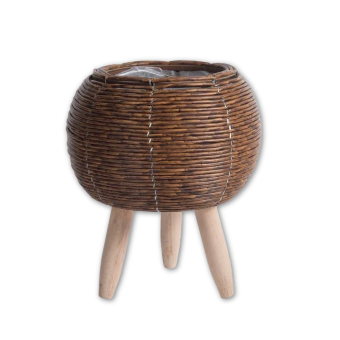 Nordic Rattan Flower Pot