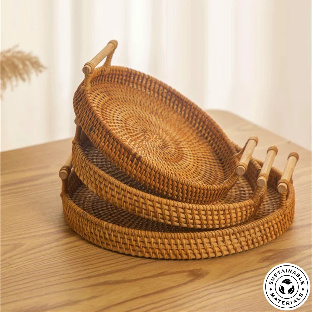 Rattan Storage Basket - 1Pc