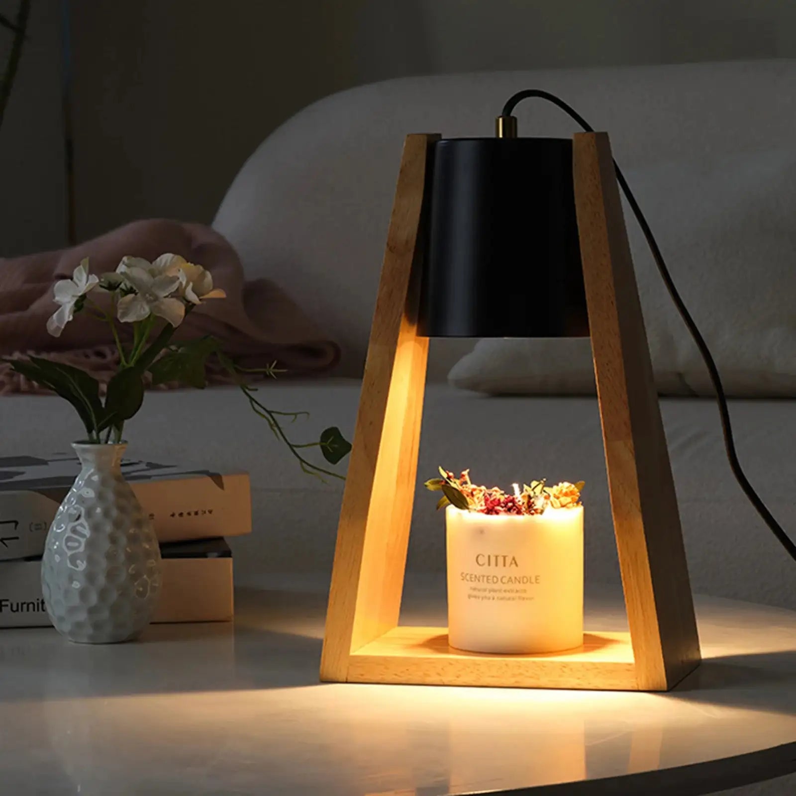 Triangle Candle Warmer Lamp