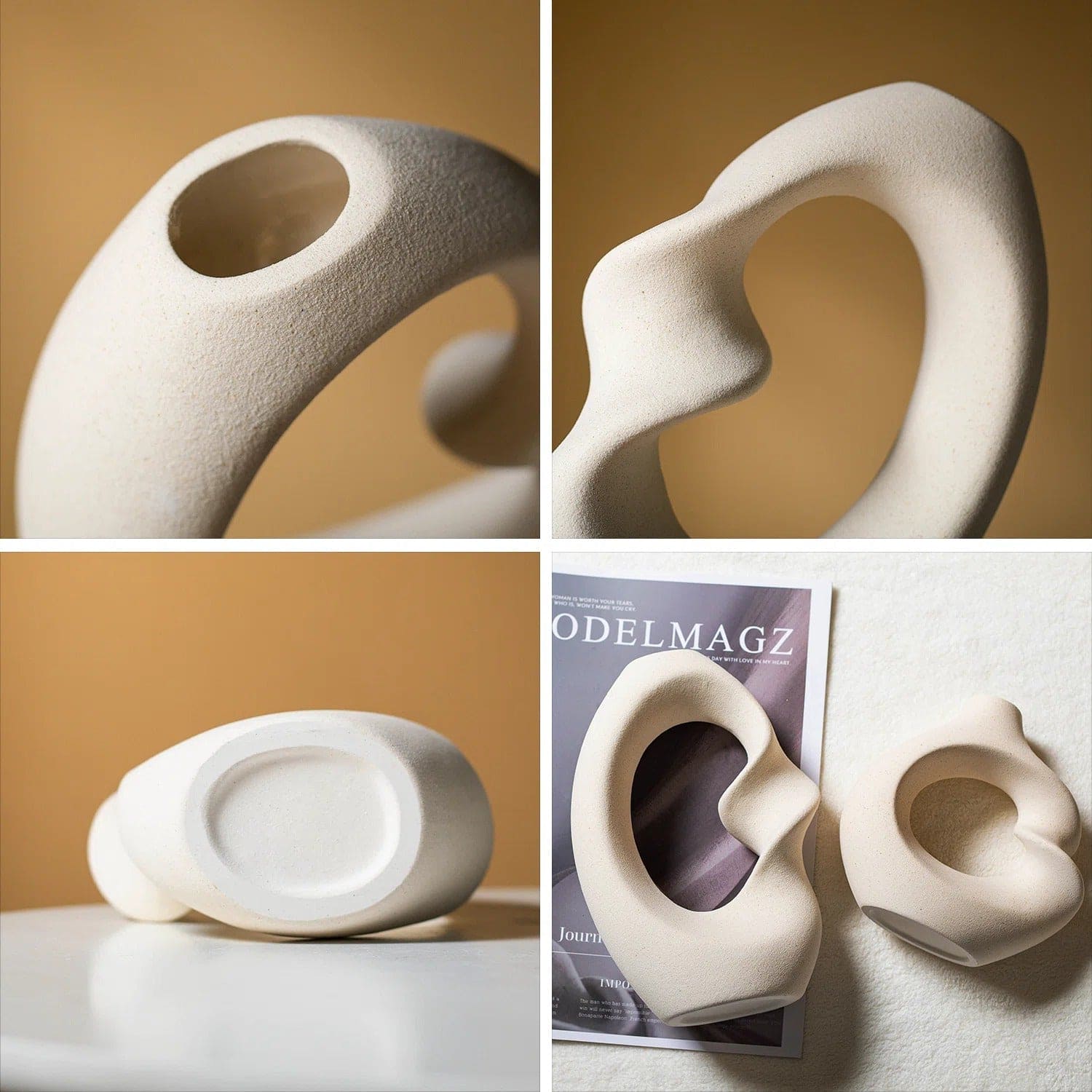 Handmade Ceramic Table Vase - Set of 2