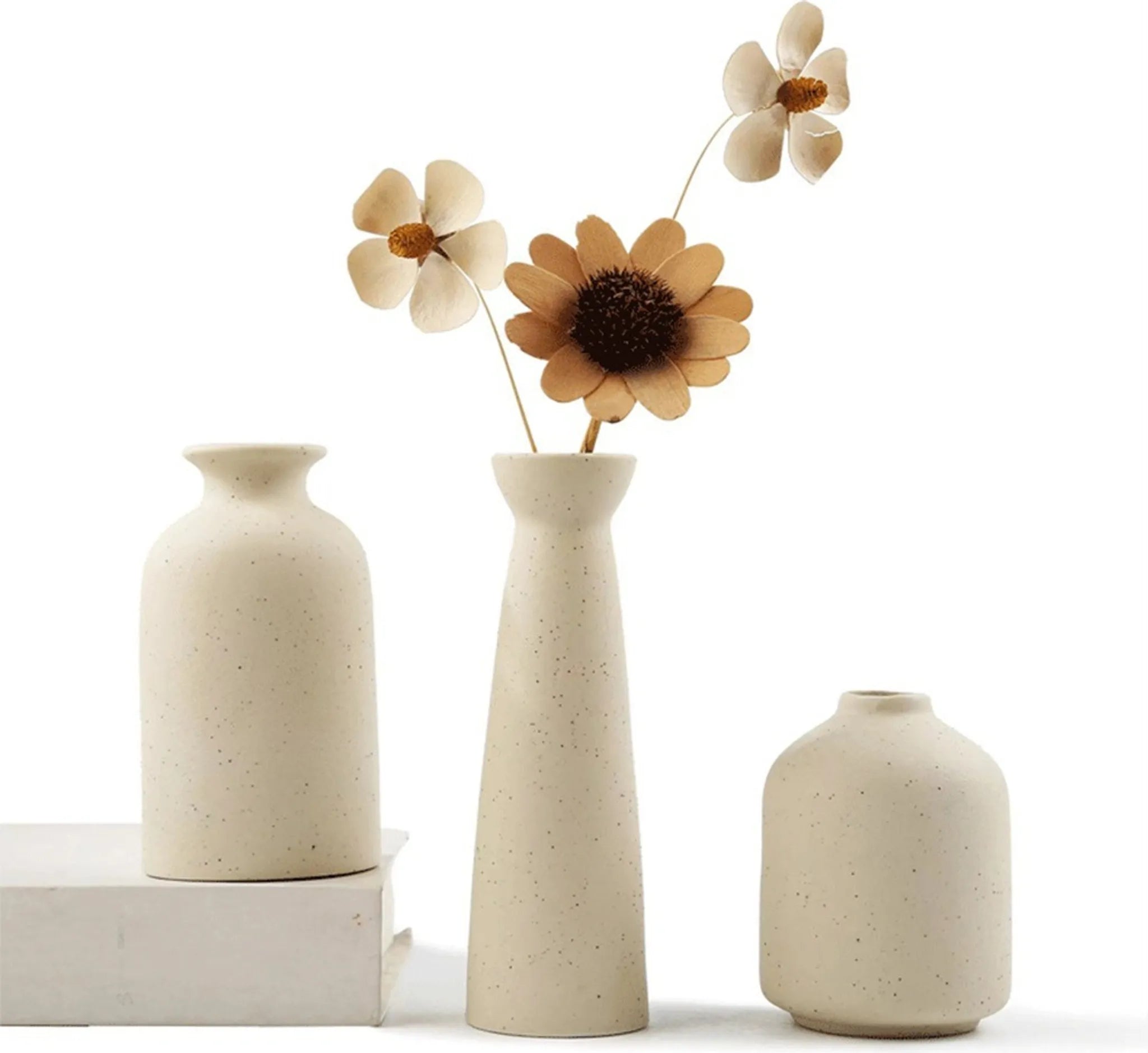 Rustic Flower Vases - Set of 3