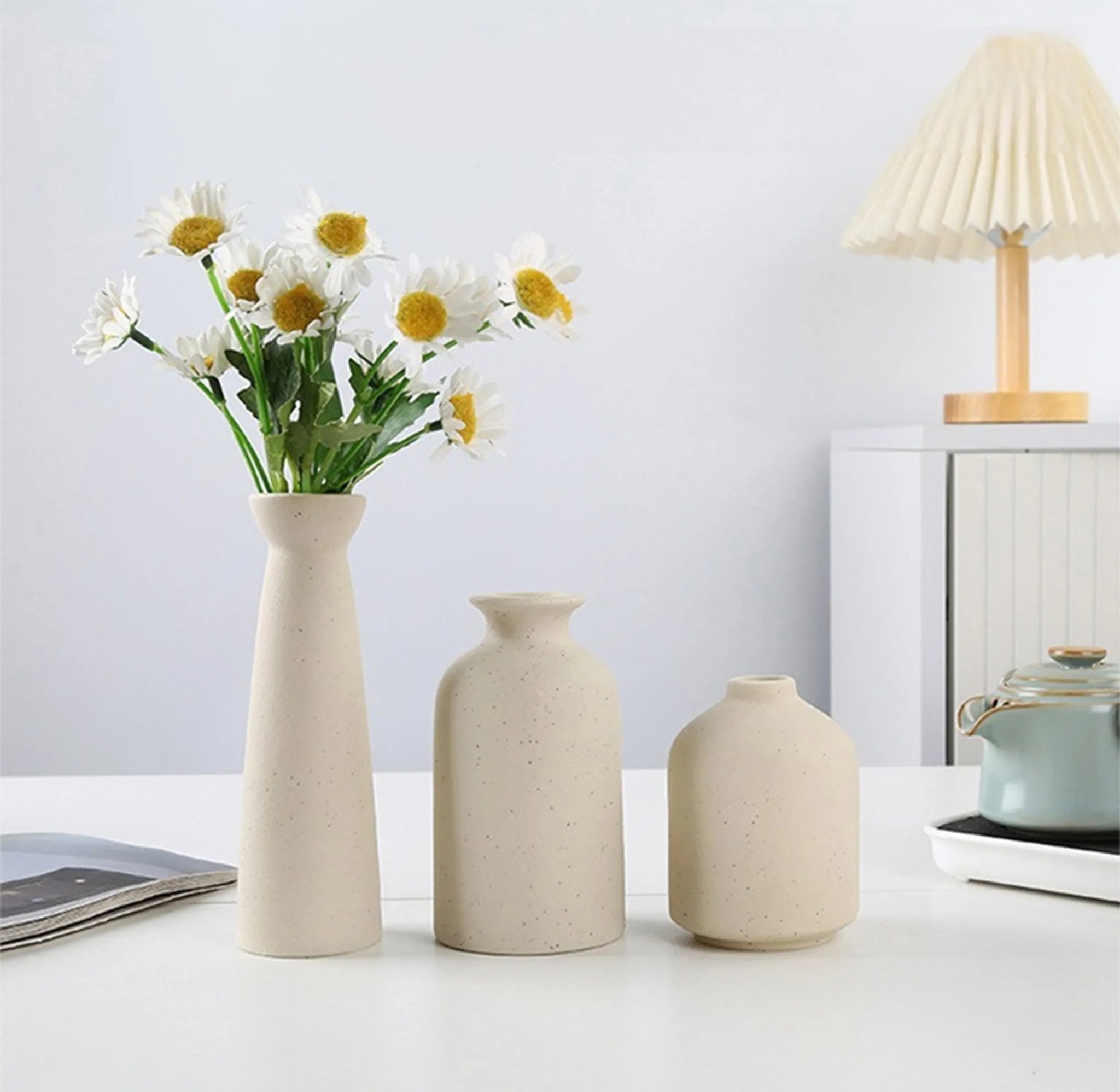 Rustic Flower Vases - Set of 3