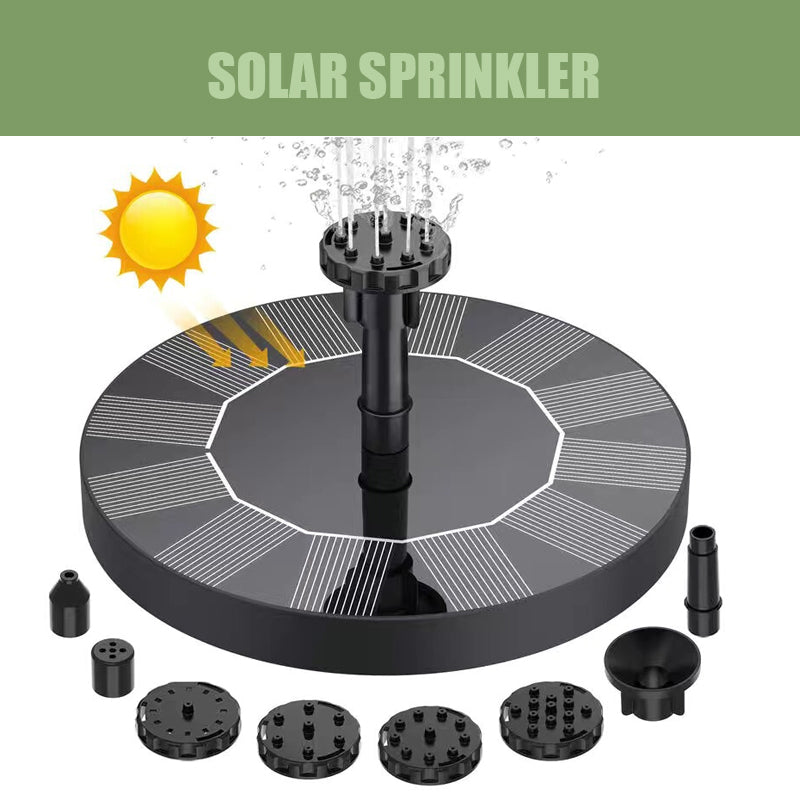 Solar Sprinkler: Outdoor Water Fountain Powered by the Sun