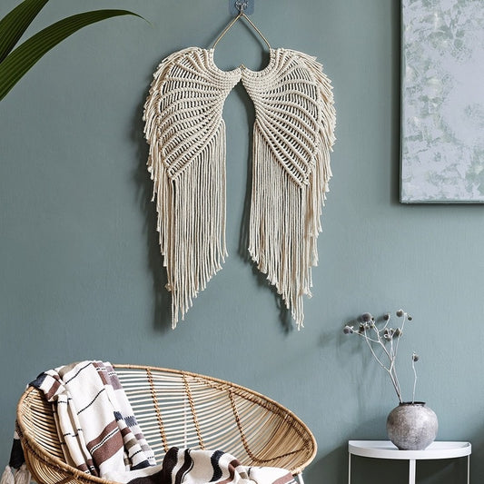 Angel Wings Woven Hanging Décor