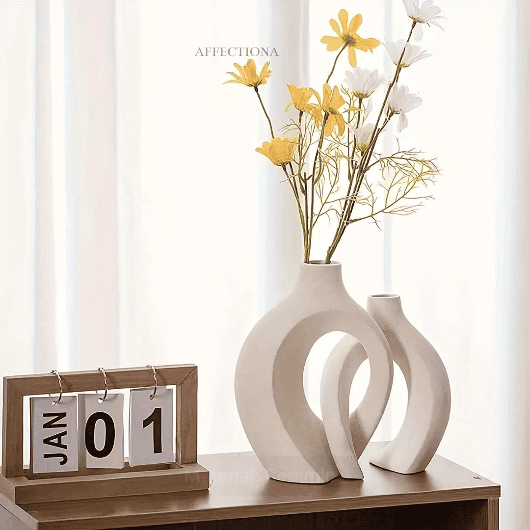 Scandinavian Modern Ceramic Vase Set