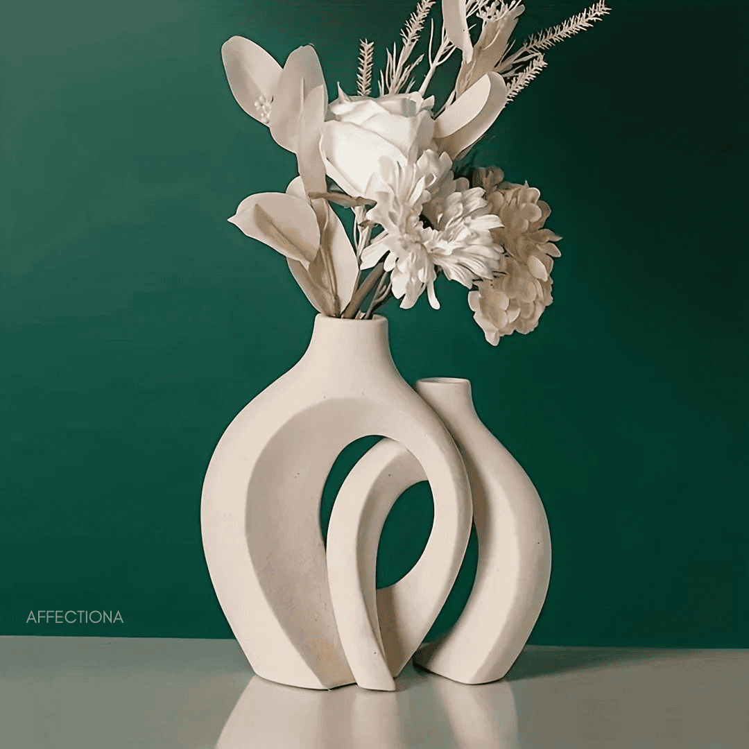 Scandinavian Modern Ceramic Vase Set