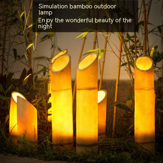 Solar Outdoor Waterproof Bamboo Lights Garden Villa Landscape Modeling Courtyard