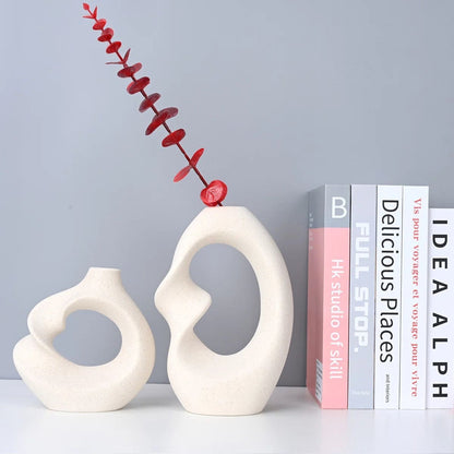 Handmade Ceramic Table Vase - Set of 2