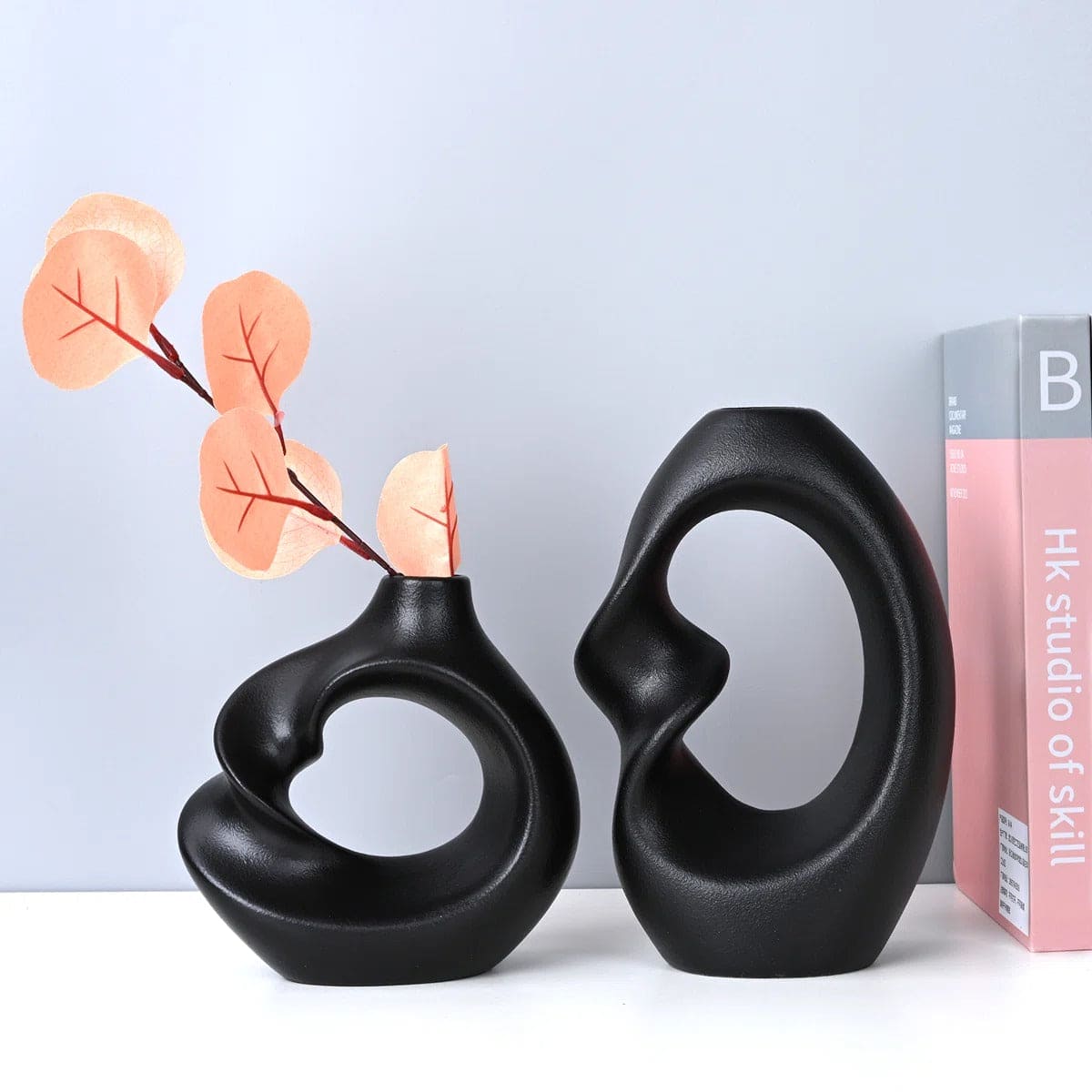 Handmade Ceramic Table Vase - Set of 2